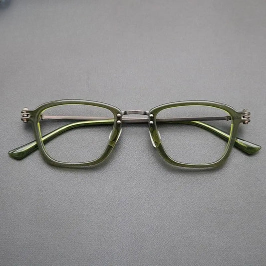 Unisex Square Full Rim Titanium Prescription Glasses Gxyj694 — view 1 | Rx Spectacle