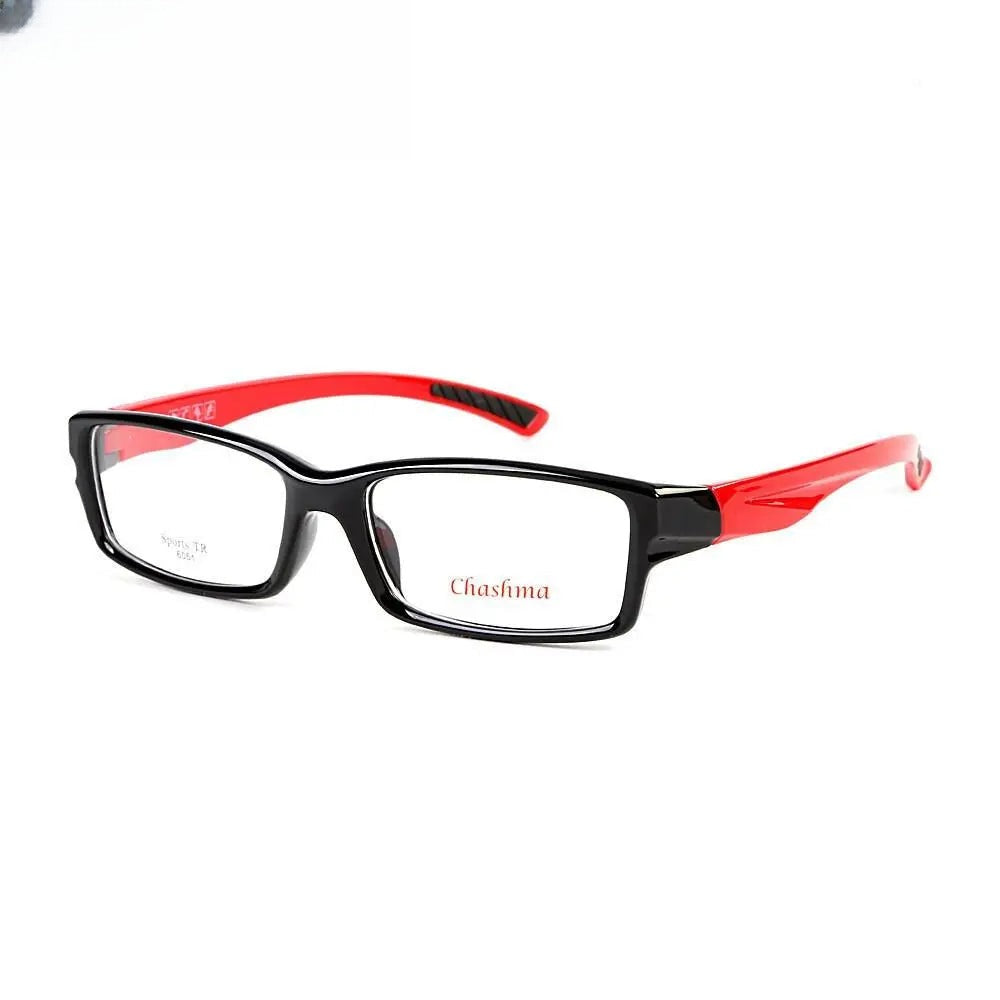 Men's Square Full Rim Titanium Sports Glasses 6051 — view 8 | Rx Spectacle