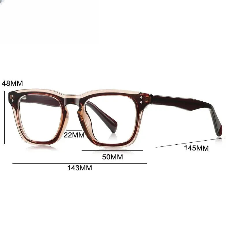 Unisex Square Full Rim Titanium Reading Glasses Gxyj9022 — view 2 | Rx Spectacle