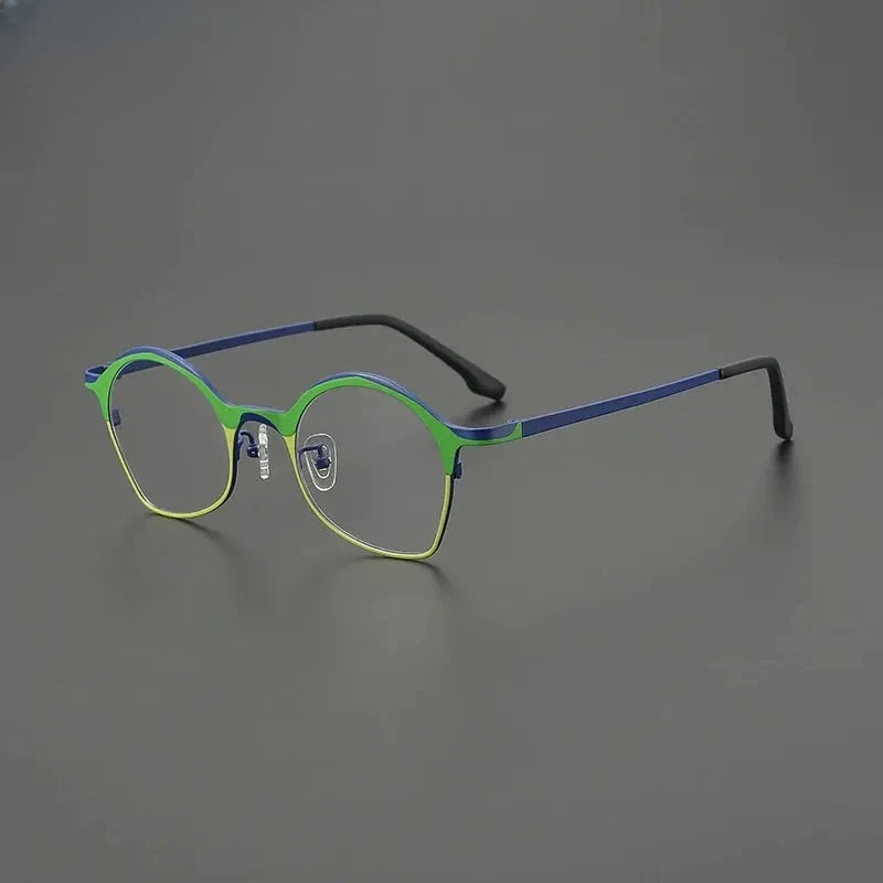 Women's Oval Full Rim Titanium Prescription Glasses G85847 — view 6 | Rx Spectacle