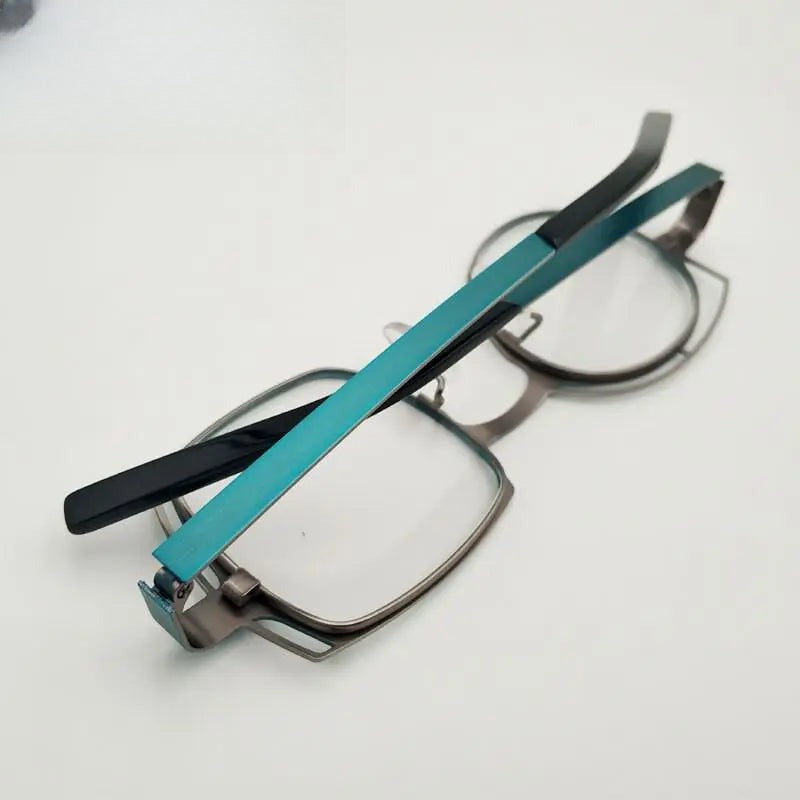 Unisex Round Full Rim Alloy Prescription Glasses 811010 — view 6 | Rx Spectacle