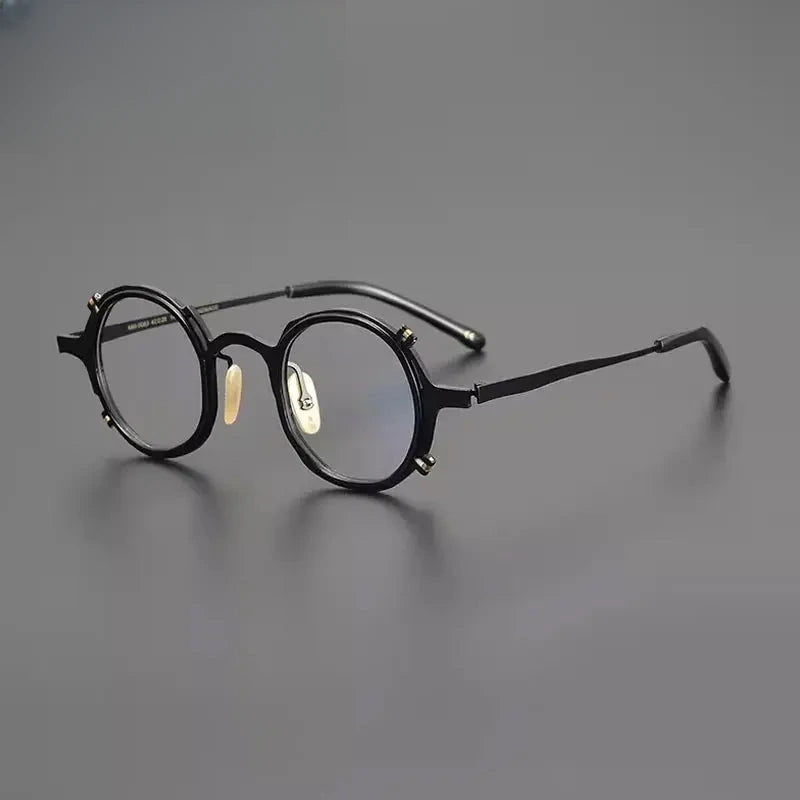 Unisex Round Full Rim Titanium Prescription Glasses Gxyj1213 — view 1 | Rx Spectacle