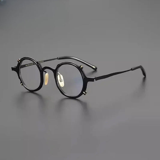 Unisex Round Full Rim Titanium Prescription Glasses Gxyj1213 — view 1 | Rx Spectacle