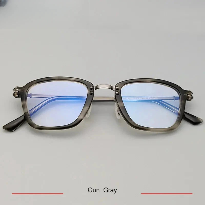 Men's Polygon Full Rim Titanium Prescription Glasses 75880 — view 5 | Rx Spectacle