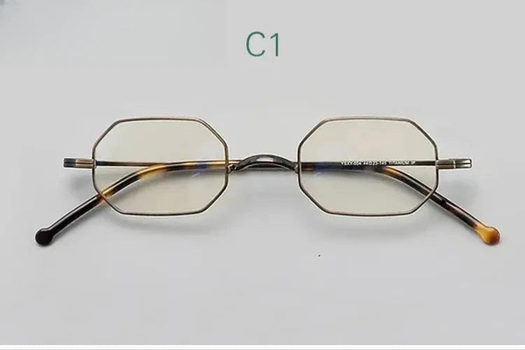 Women's Polygon Full Rim Titanium Prescription Glasses 13532 — view 3 | Rx Spectacle