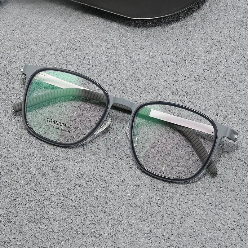 Women's Round Full Rim Titanium Prescription Glasses 292203 — view 3 | Rx Spectacle