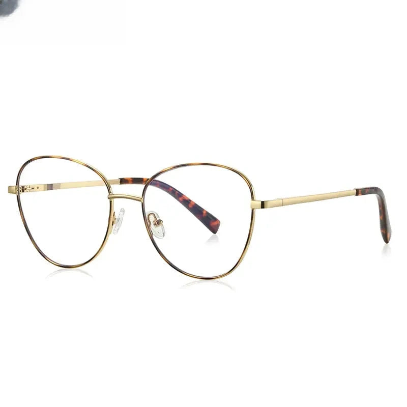 Unisex Oval Full Rim Stainless Steel Reading Glasses 3091 — view 8 | Rx Spectacle