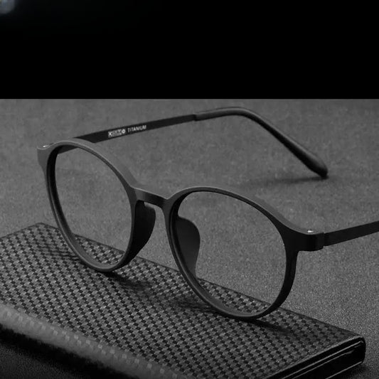 Women's Oval Full Rim Titanium Prescription Glasses 693050 — view 1 | Rx Spectacle