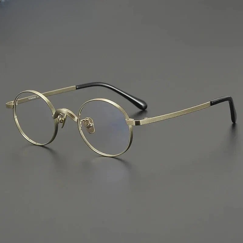 Women's Oval Full Rim Titanium Prescription Glasses Gxyj2116 — view 5 | Rx Spectacle