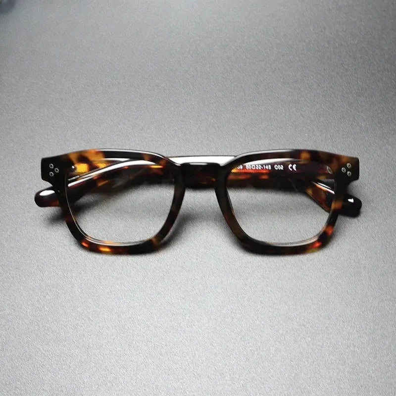Men's Square Full Rim Acetate Prescription Glasses Gxyj1500 — view 2 | Rx Spectacle