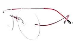 Unisex Oval Rimless Titanium Prescription Glasses 96134 — view 6 | Rx Spectacle