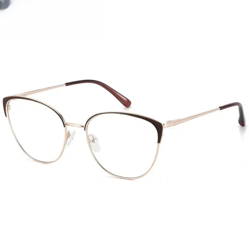 Women's Cat Eye Full Rim Alloy Prescription Glasses 310393 — view 5 | Rx Spectacle