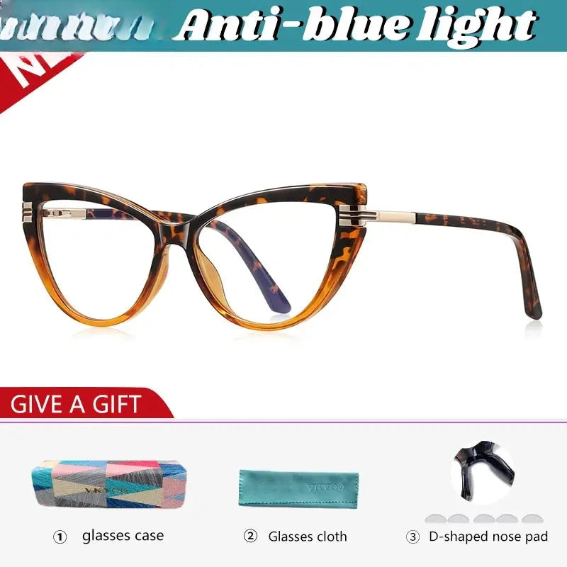 Women's Cat Eye Full Rim TR90 Reading Glasses 392264 — view 6 | Rx Spectacle