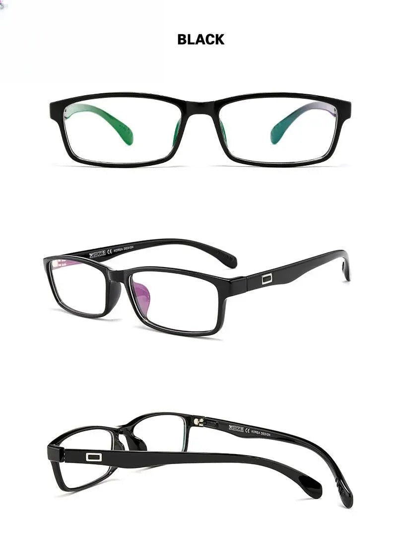 Men's Rectangular Full Rim Titanium Prescription Glasses 2300 — view 11 | Rx Spectacle