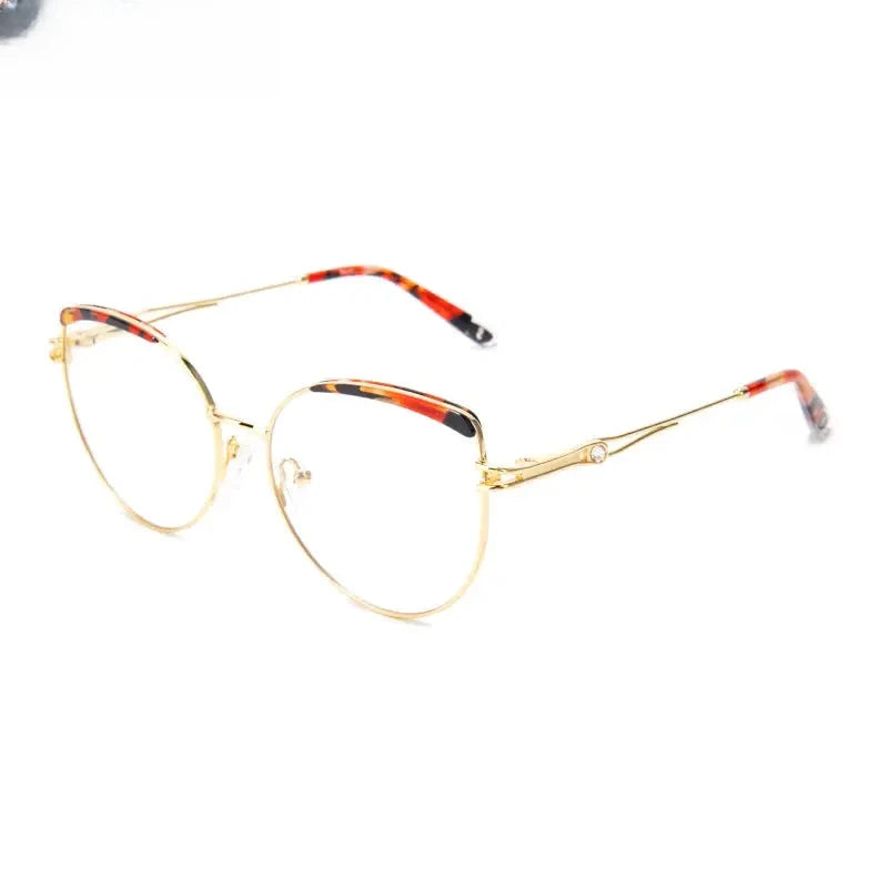 Women's Cat Eye Full Rim Acetate Reading Glasses 7352 — view 4 | Rx Spectacle