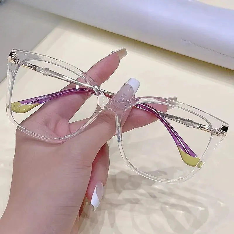 Women's Cat Eye Full Rim Titanium Prescription Glasses 77880 — view 6 | Rx Spectacle
