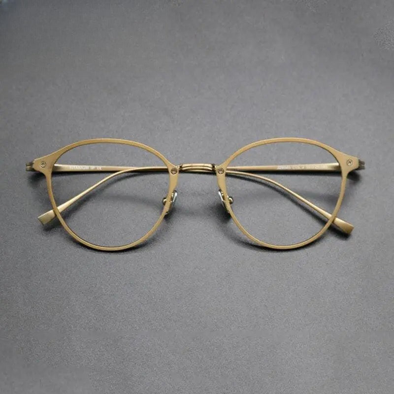 Unisex Square Full Rim Titanium Prescription Glasses Gxyj574 — view 4 | Rx Spectacle