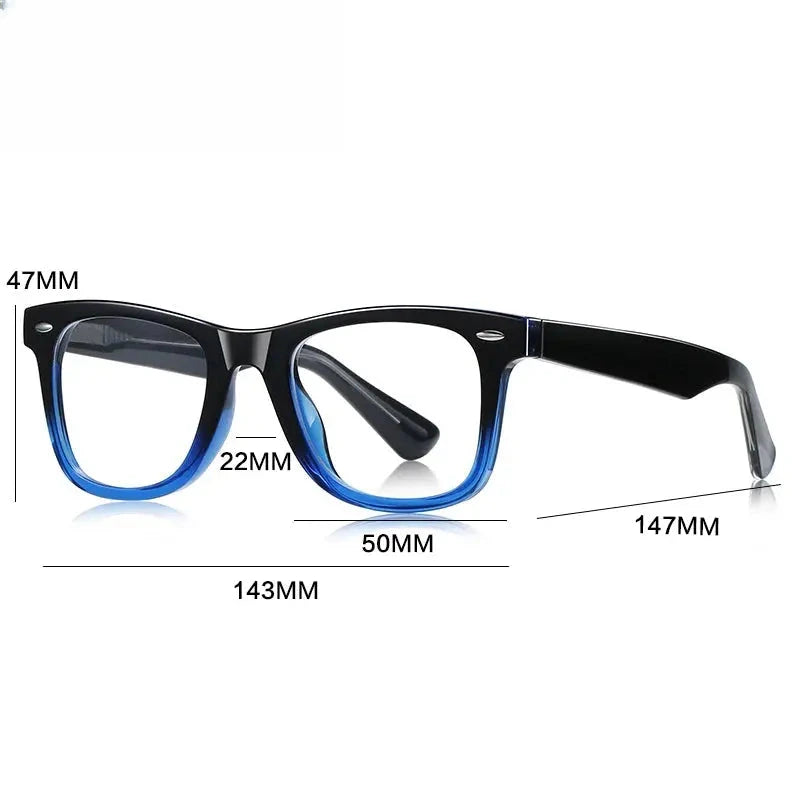 Unisex Square Full Rim Titanium Reading Glasses Gxyj9028 — view 2 | Rx Spectacle