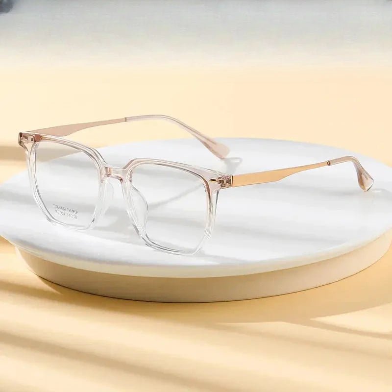 Unisex Square Full Rim Plastic Prescription Glasses 8004 — view 1 | Rx Spectacle