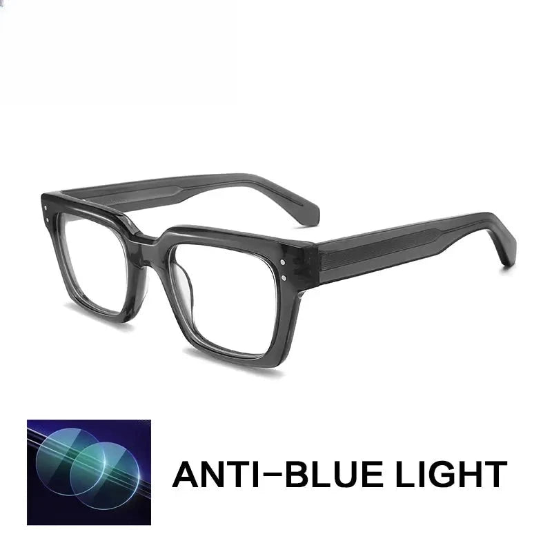 Unisex Browline Full Rim Acetate Reading Glasses G2417 — view 6 | Rx Spectacle