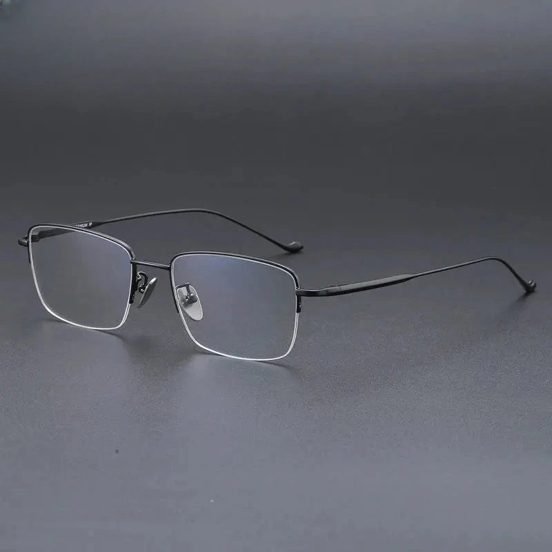 Men's Polygon Full Rim Titanium Prescription Glasses 722042 — view 4 | Rx Spectacle
