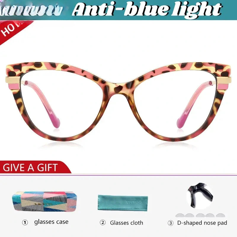 Women's Cat Eye Full Rim TR90 Reading Glasses 2113 — view 8 | Rx Spectacle