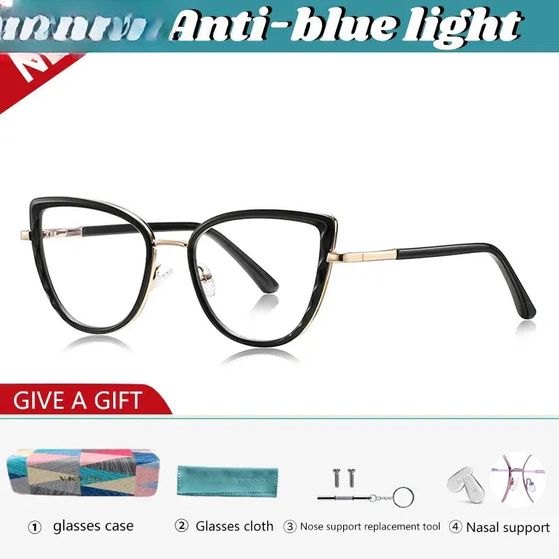 Women's Butterfly Full Rim TR90 Reading Glasses 31514 — view 7 | Rx Spectacle