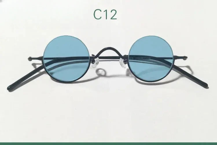 Women's Round Semi-Rimless Alloy Prescription Glasses 14130 — view 12 | Rx Spectacle