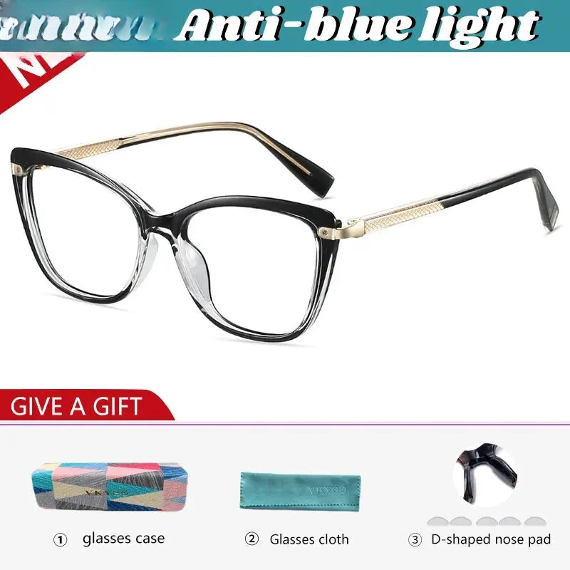 Women's Butterfly Full Rim TR90 Reading Glasses 582007 — view 6 | Rx Spectacle