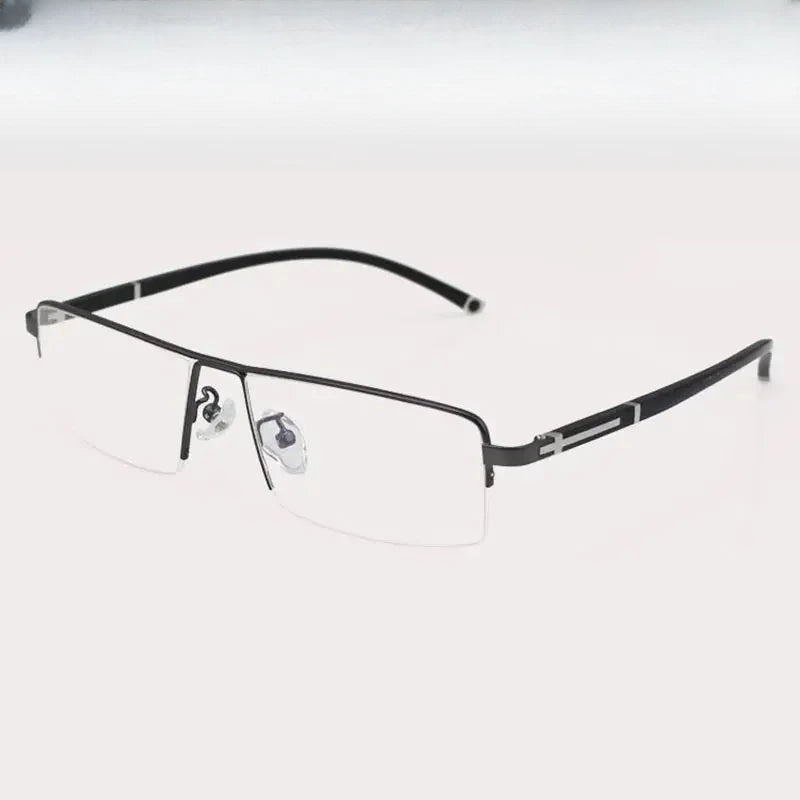 Women's Square Semi-Rimless Alloy Prescription Glasses 56200 — view 1 | Rx Spectacle