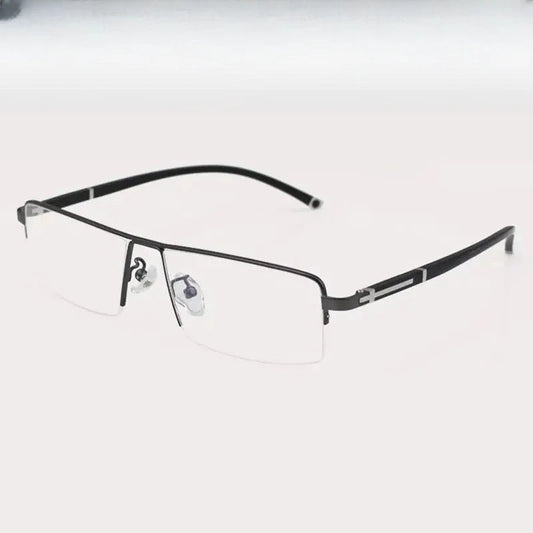 Women's Square Semi-Rimless Alloy Prescription Glasses 56200 — view 1 | Rx Spectacle