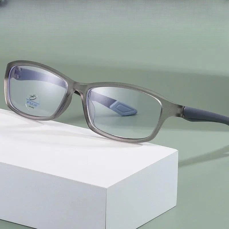 Men's Rectangular Full Rim Sports Glasses 81300 — view 1 | Rx Spectacle