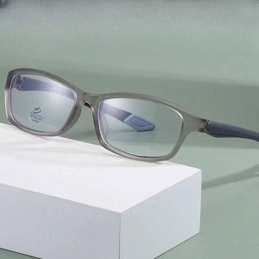 Men's Rectangular Full Rim Sports Glasses 81300 — view 1 | Rx Spectacle