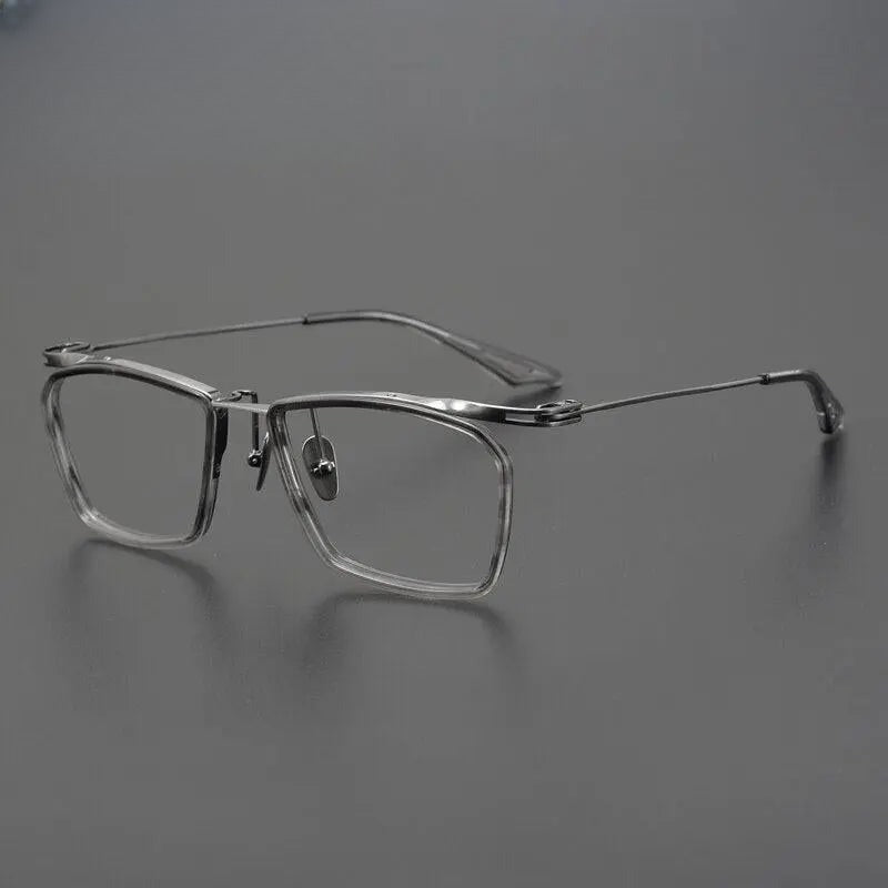 Unisex Square Full Rim Acetate Prescription Glasses Gxyj902 — view 6 | Rx Spectacle