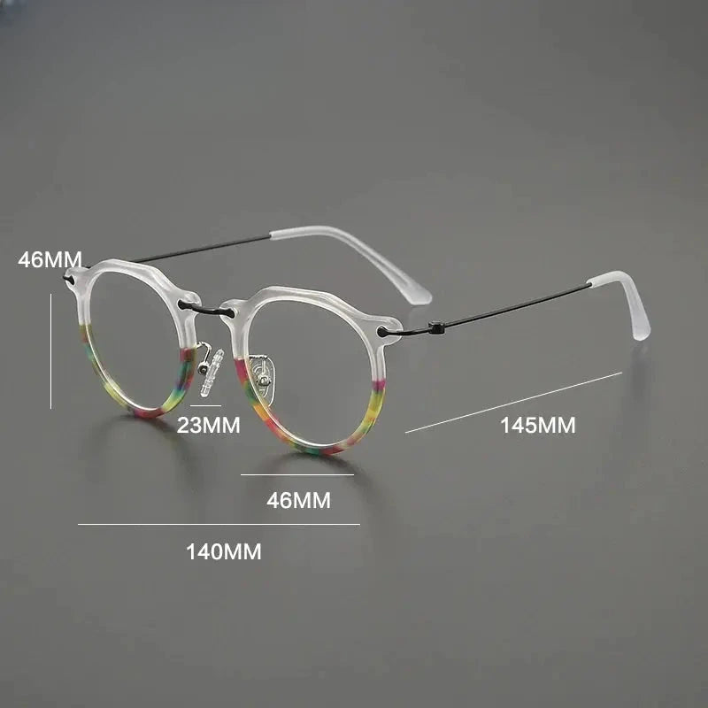 Unisex Square Full Rim Titanium Prescription Glasses G85905 — view 2 | Rx Spectacle