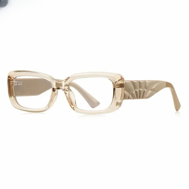 Unisex Square Full Rim Titanium Prescription Glasses 882251 — view 6 | Rx Spectacle