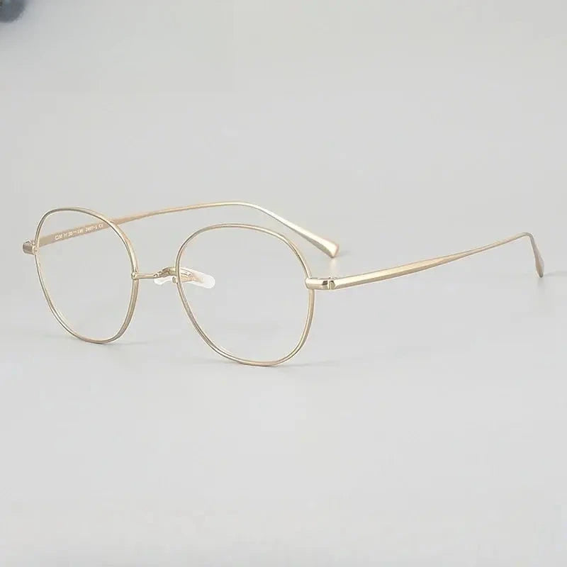 Unisex Oval Full Rim Titanium Prescription Glasses 402407 — view 1 | Rx Spectacle