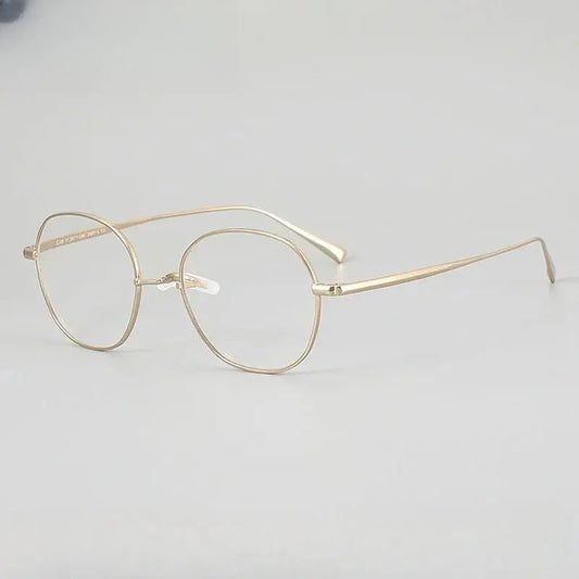 Unisex Oval Full Rim Titanium Prescription Glasses 402407 — view 1 | Rx Spectacle