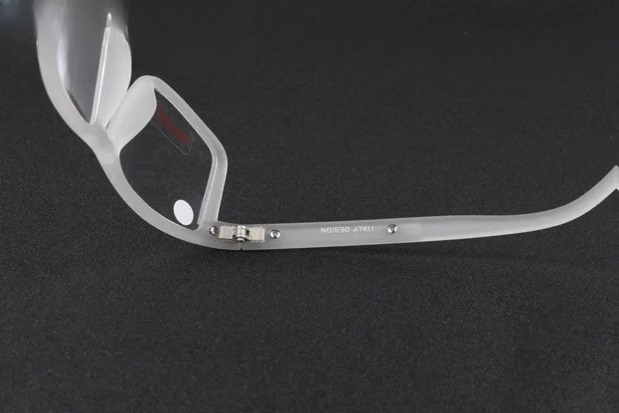Unisex Square Full Rim Titanium Reading Glasses 1356 — view 5 | Rx Spectacle