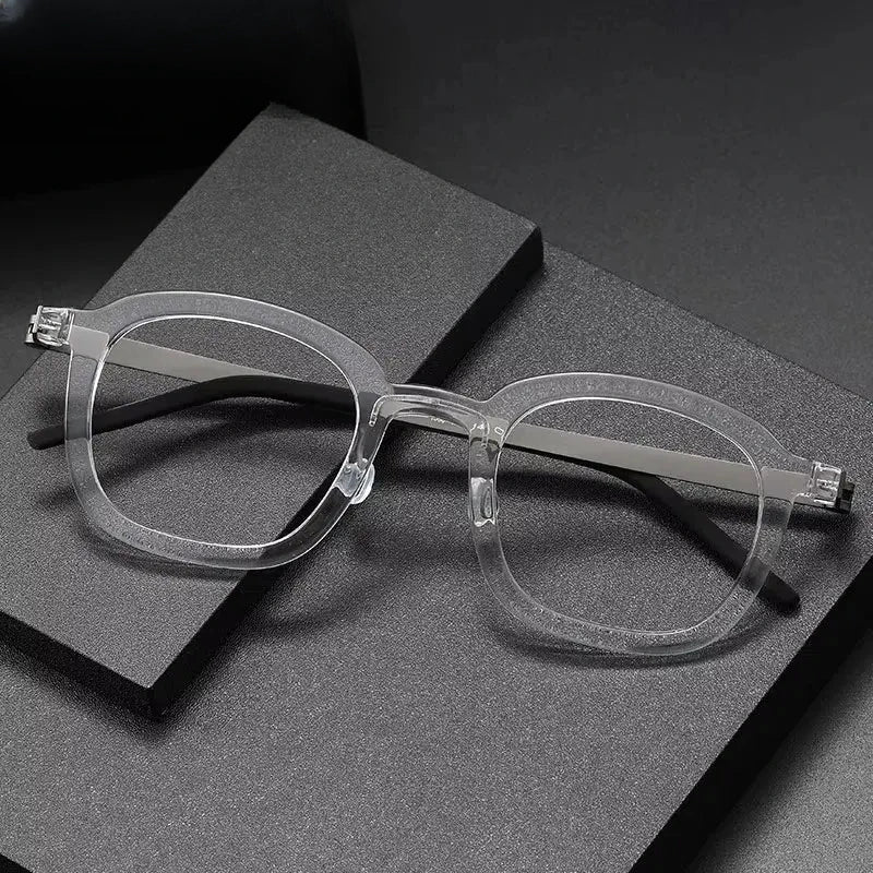 Unisex Square Full Rim Titanium Prescription Glasses 361050 — view 1 | Rx Spectacle