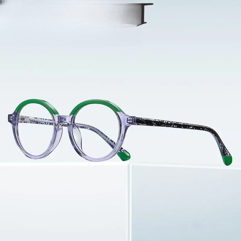 Unisex Round Full Rim TR90 Prescription Glasses 20214 — view 1 | Rx Spectacle