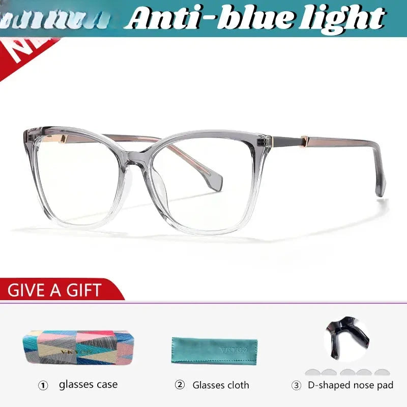 Women's Cat Eye Full Rim TR90 Reading Glasses 627007 — view 5 | Rx Spectacle