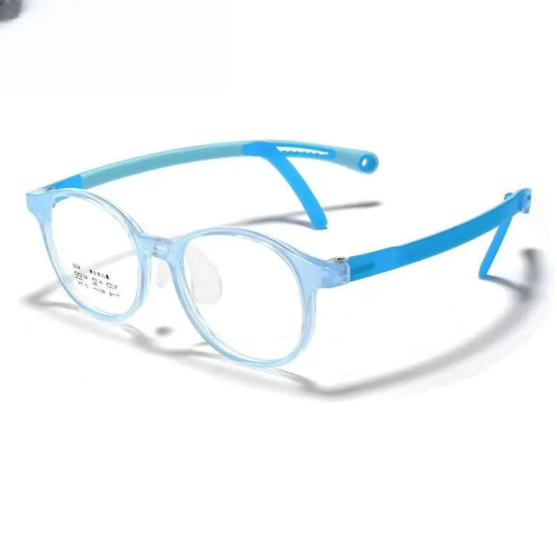 Unisex Round Full Rim Titanium Prescription Glasses 5028 — view 4 | Rx Spectacle