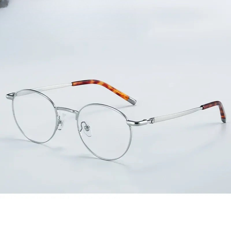 Women's Round Full Rim Titanium Prescription Glasses 905277 — view 1 | Rx Spectacle