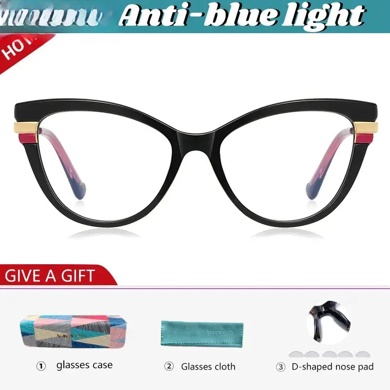 Women's Cat Eye Full Rim TR90 Reading Glasses 2113 — view 6 | Rx Spectacle