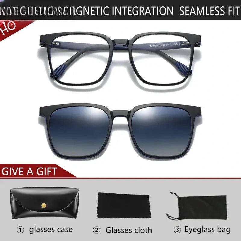 Unisex Square Full Rim Titanium Reading Glasses Tj2190 — view 9 | Rx Spectacle