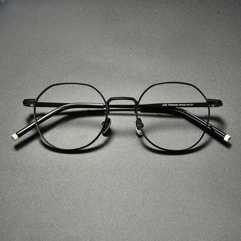 Unisex Irregular Full Rim Titanium Prescription Glasses Gxyj933 — view 1 | Rx Spectacle