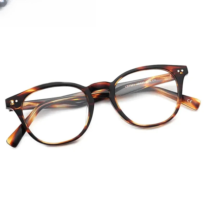 Women's Round Full Rim Acetate Prescription Glasses 27921 — view 6 | Rx Spectacle