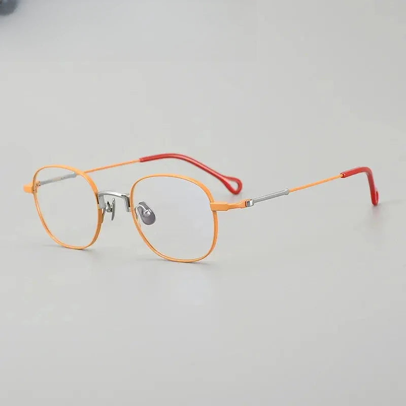 Unisex Round Full Rim Titanium Prescription Glasses 20469 — view 5 | Rx Spectacle