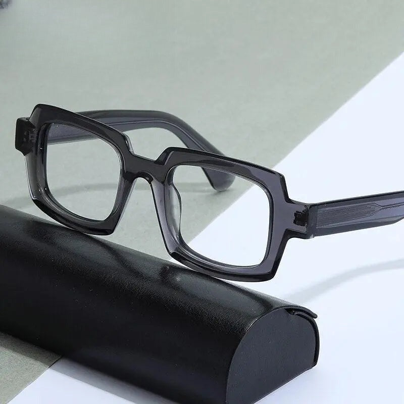 Unisex Square Full Rim Acetate Prescription Glasses Gxyj822 — view 2 | Rx Spectacle